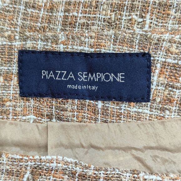Piazza Sempione 4 Linen Italy Skirt Quiet Luxury Minimalist Preppy Coastal - Picture 2 of 9